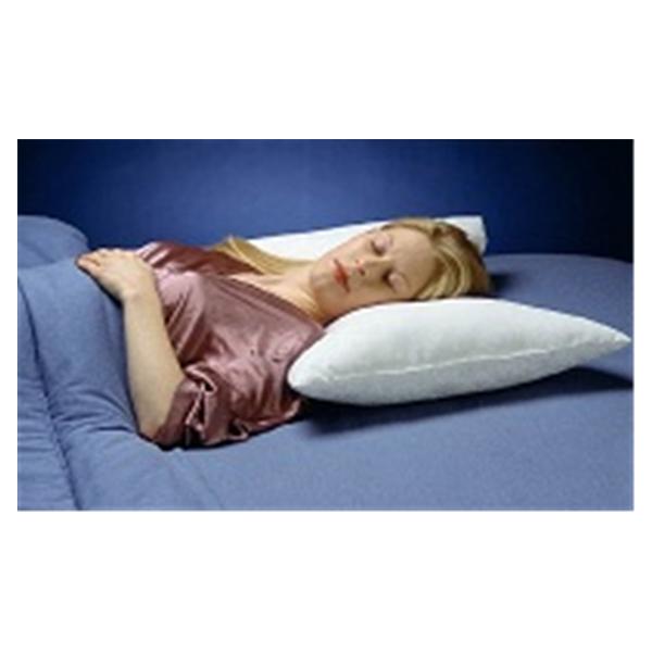Pillow Anti Stress 17 in x 6 in Cotton / Polyester White Ea
